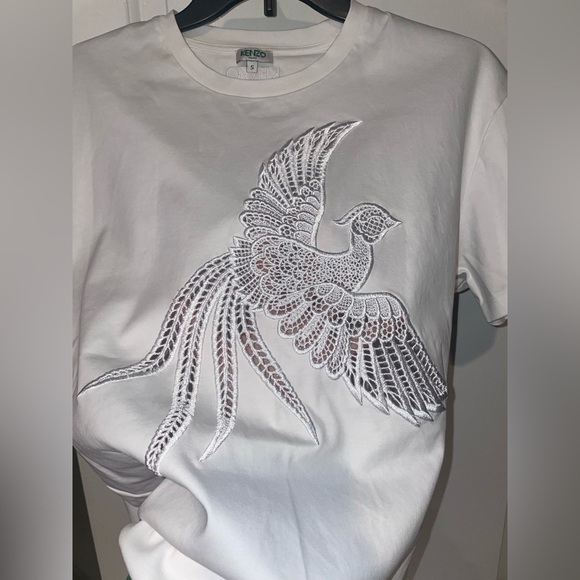 KENZO, Embroidered Flying Phoenix Top 🖤 Size Small - Picture 8 of 8